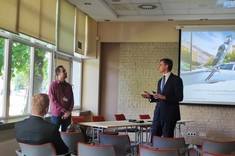 MSc Mateusz Salach giving Speach