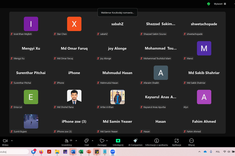 Zrzut ekranu uczestników